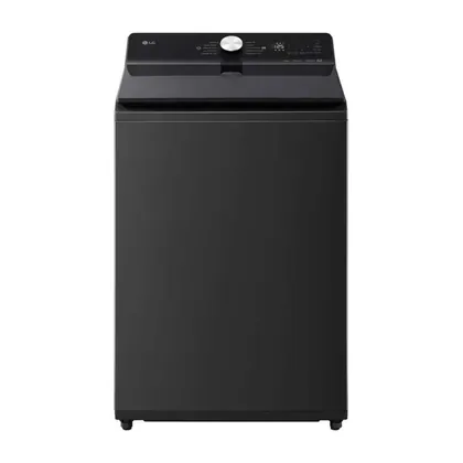 Lavadora de carga superior LG color negro